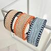 PROLY New Fashion Hairband For Women Straw Braided Patchwork Headband Cool Turban Summer For Adult Hair Accessories