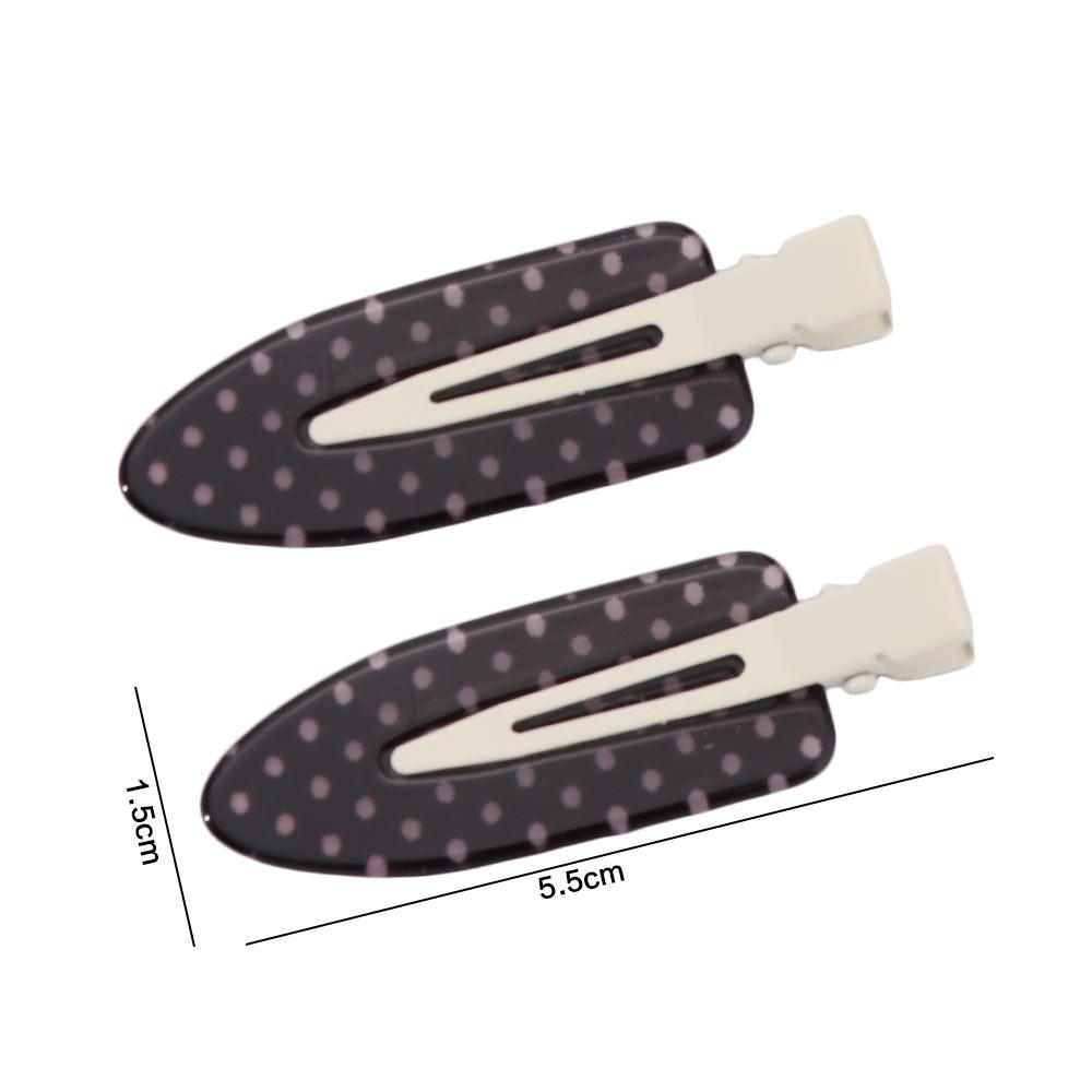 Lightweigh Black White Acrylic Hair Clips Polka Dot Non-Slip Seamless Hairpin Secure Hold Elegant Hair Styling Accessories Work