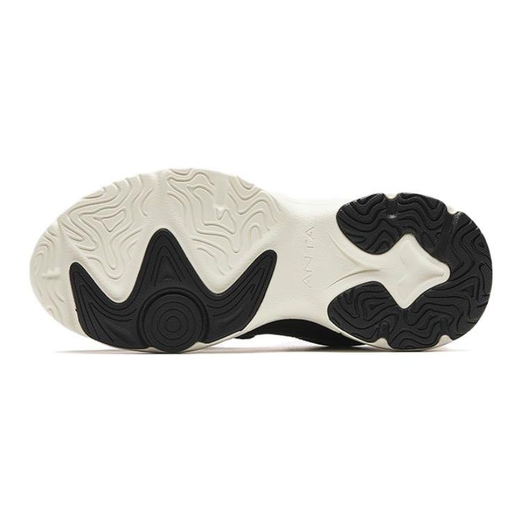 Anta Kids Knob Non-Slip Shock Absorbing Wear-Resistant Breathable Low-Top Running Shoes Kids running shoes White Black A322346906-4