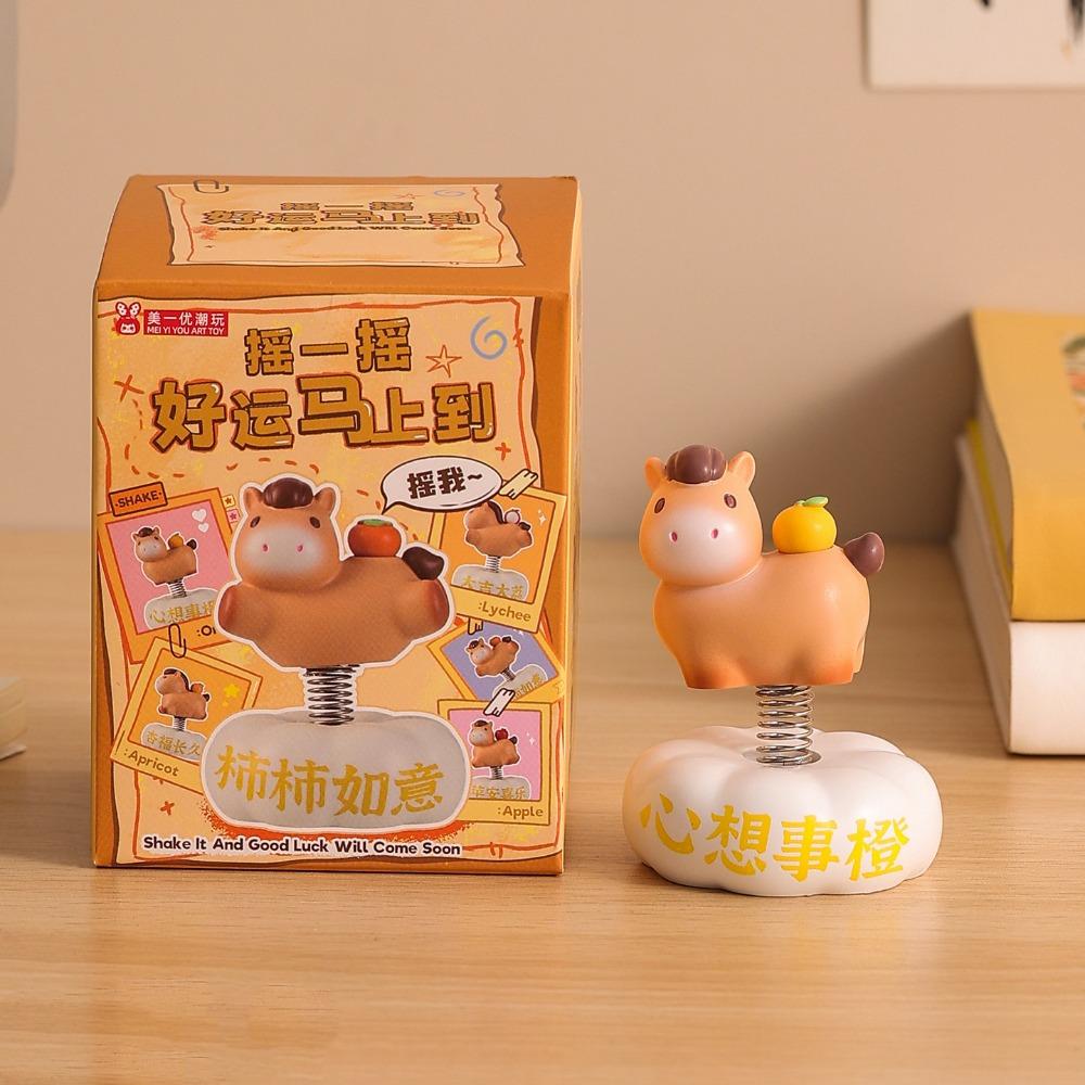 Chinese Style Chinese New Year Decoration Multicolor Zodiac Horse Ornaments  Office Desk Ornament