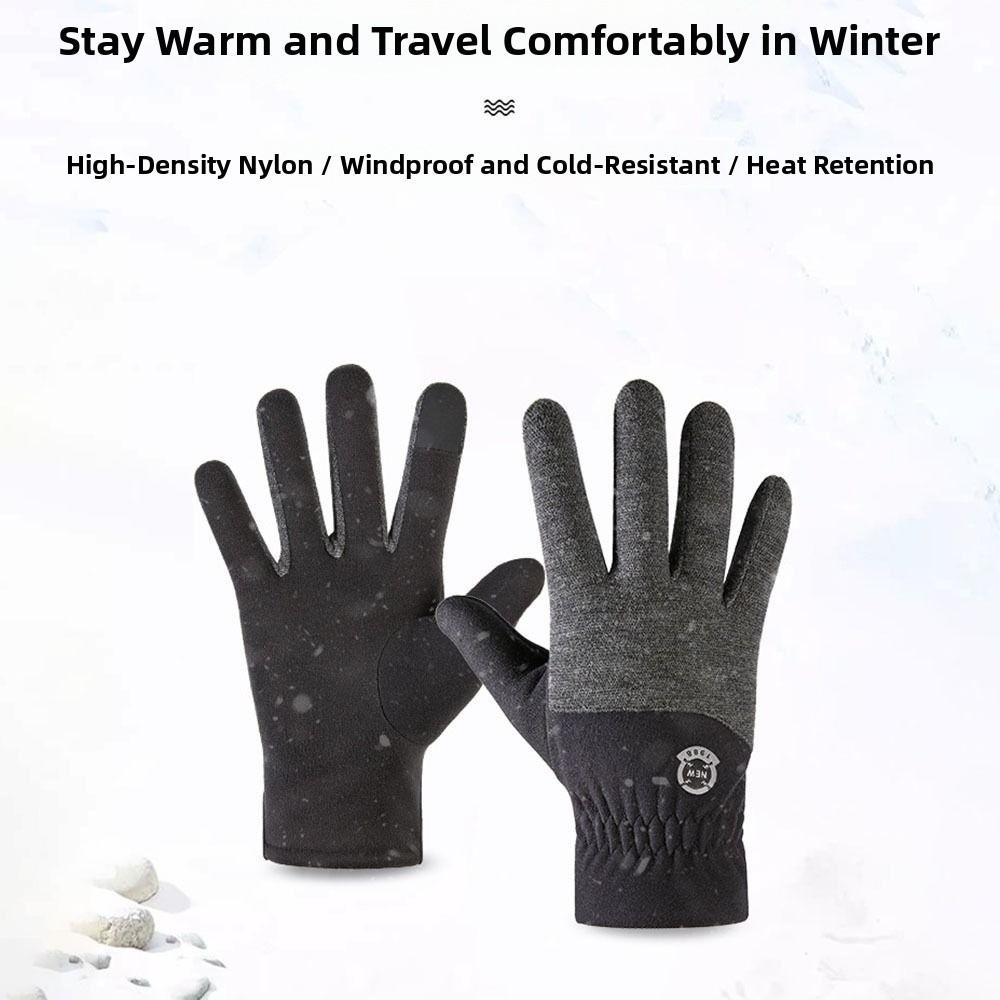 Thickening Touch Screen Gloves Warm Cycling Mittens Fashion Velvet Gloves  Outdoor