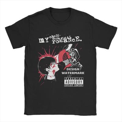 Grafisches my chemical romance Druck Kettensägen Der Film Reze T-Shirt für Männer Frauen Baumwolle T-Shirt Kurzarm Kleidung
