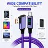 66W Fast Charging Right Angle Charging Cord Right Angle Digital Display Cable  Laptop Charging