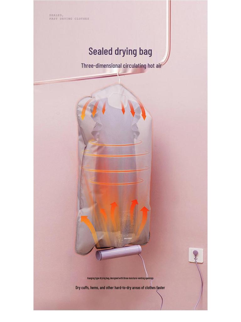 Portable Mini Foldable Clothes and Shoes Dryer for Travel and Dorm Use