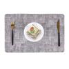 Popular cloth pattern grid oil edge placemat, dining table insulation mat, high-grade square water drop-shaped anti-scalding table mat