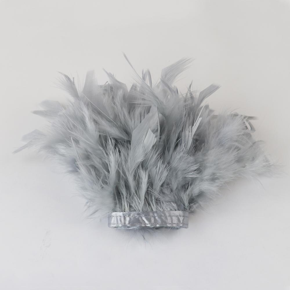 1/2M White Turkey Feathers Trim 10-15CM Fluffy Plumes Ribbon for Crafts Carnival Party Clothing Decoration Sewing Accessories