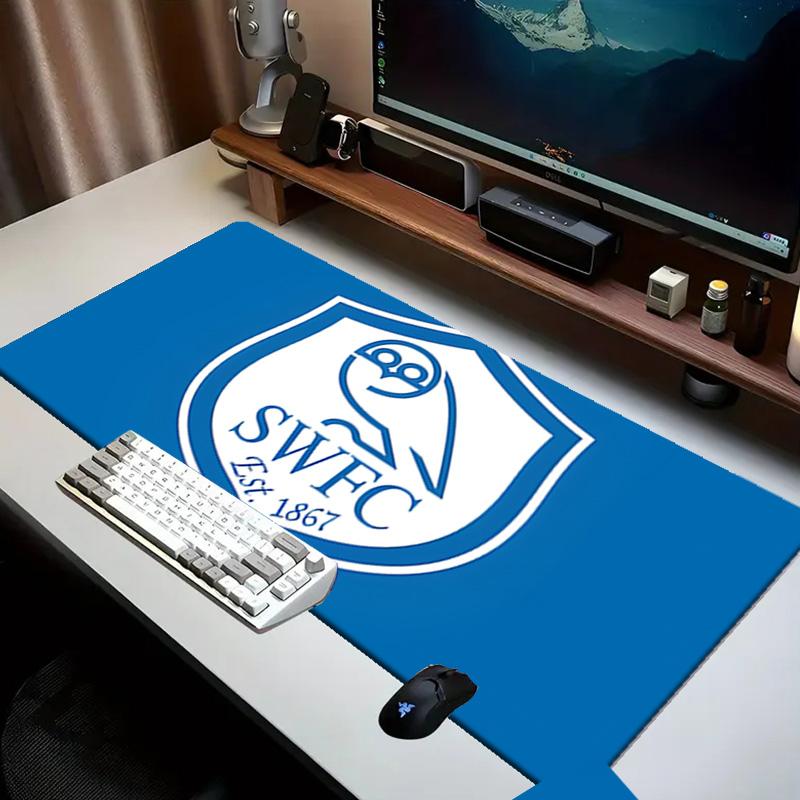 Blue Sheffield With Owl Mouse Pad Office Desk Mat, Gaming Mouse Pad Mousepad, Keyboard pad,Heavy-Duty Non-Slip Rubber Backing, Gift