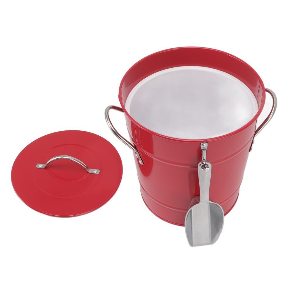 Double Wall Design Wine Storage Tub Metal Bar Ice Tub Portable Ice Bucket Bars