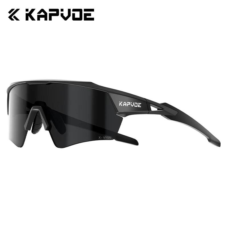 

Kapvoe Hiking Eyewear Cycling Glasses UV400 Photochromic Sunglasses for Men Women Bike MTB Outdoor Riding Driving Running