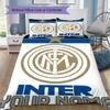 Set Copripiumino con Nome Personalizzato e Motivo Inter Milan Federa Decorazione per la Casa Regalo di Compleanno (1* copripiumino+2*federe senza imbottitura)