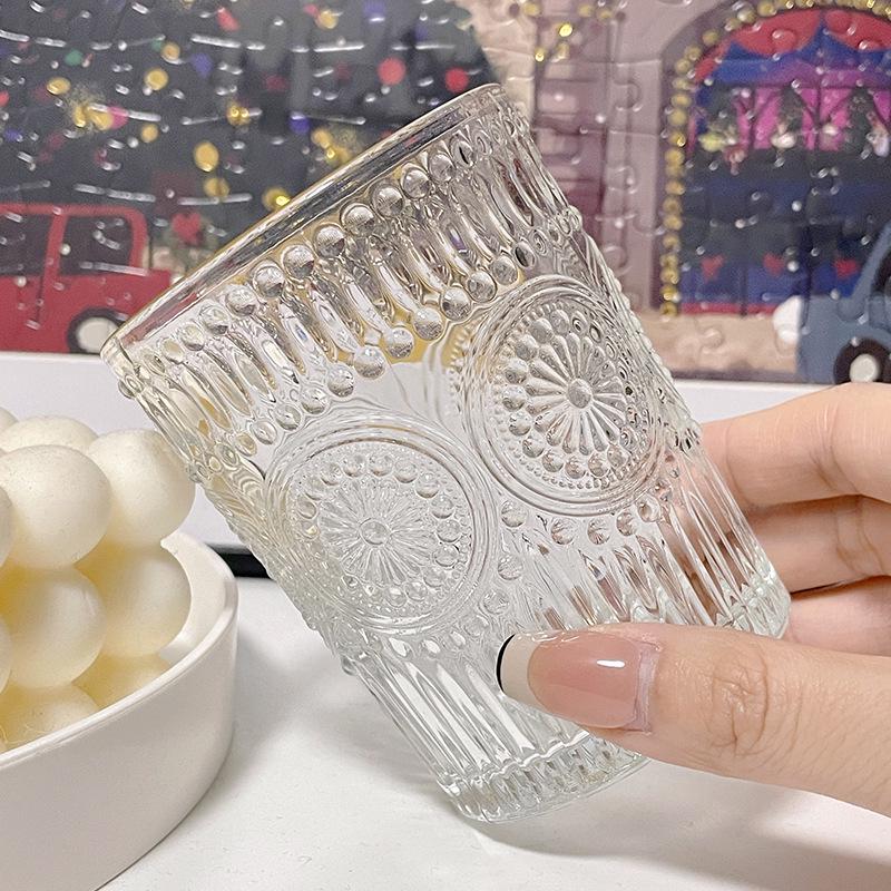 Glass Drikkekopp med Solsikkedesign - Ideell for Studenter og Sommersuvenirer