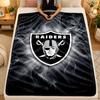 Flannel BlanketLas Vegas Raiders Warm Soft Throw Blanket for Indoor Sofa Bed Living Room Use