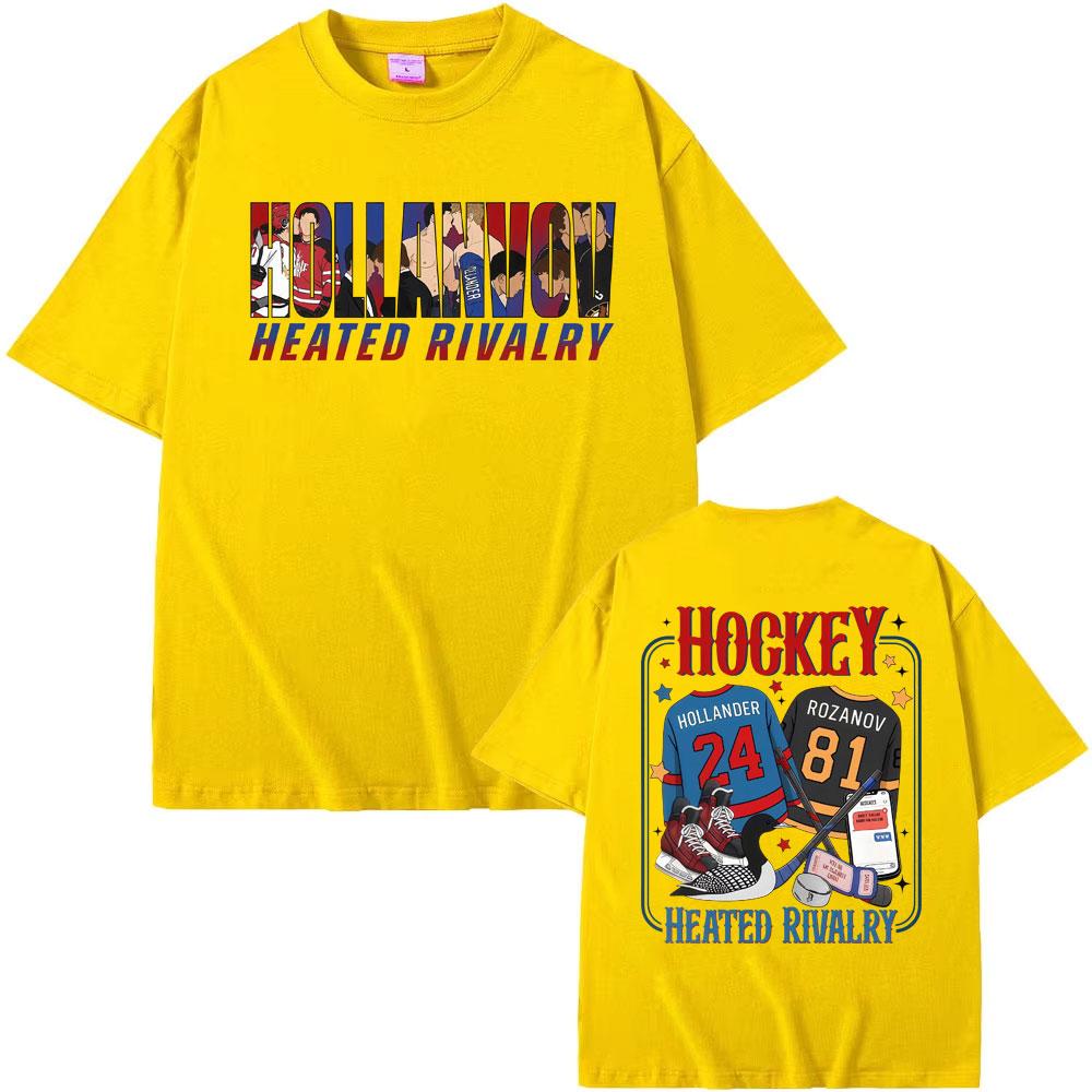TV Heated Rivalry Romance Hollanov Couple T Shirt Men Women Fashion Summer TShirt Fashion Street Casual 100 Cotton TShirts