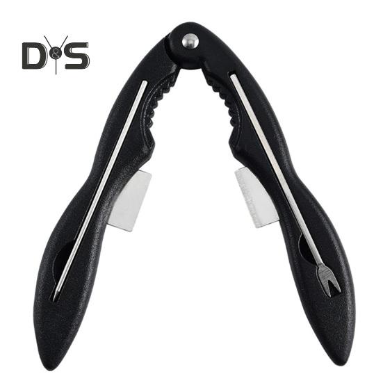 

Инструмент для чистки крабов, эффективный набор инструментов для крабового крекера, многофункциональный крекер для омаров из нержавеющей стали для домашней кухни чёрный