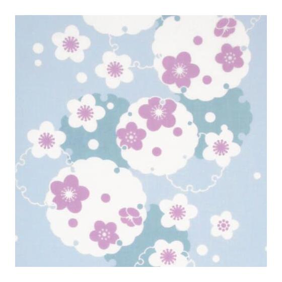 Sen No Anbo Tenugui "Ume Setsuwa Light Blue" Hand-dyed 100% Cotton Tokka Made In Japan 35cm X 100cm Setsuwa Plum Spring Beginning Japanese
