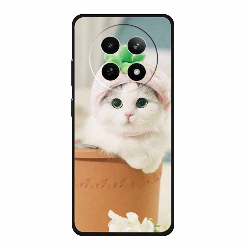 For Realme 13+ 5G Case Animals Soft Silicone TPU Phone Cases Back Cover For OPPO Realme 13 Plus 5G RMX5002 Wolf Protector Coque