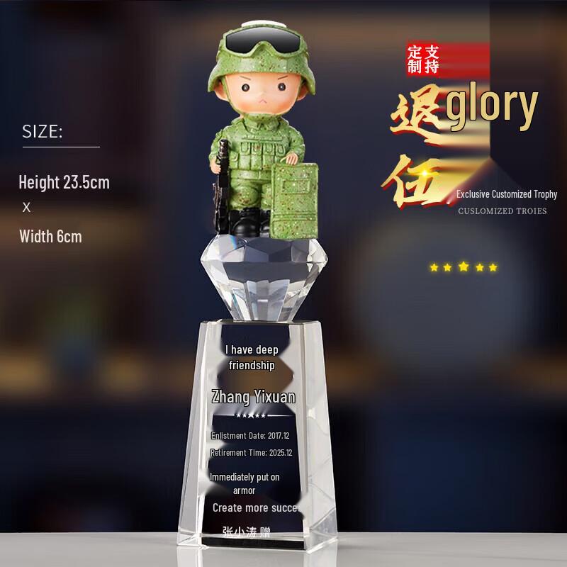 Veteran Cartoon Soldier Figurine