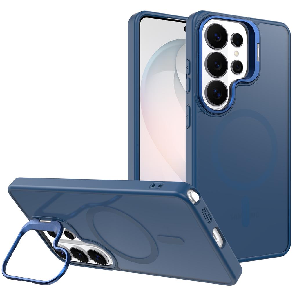 Lens Bracket Magnetic Matte Clear Case For Samsung Galaxy S26 S2 S24 S23 Ultra Plus S24FE A6 A36 A16 For  Cover