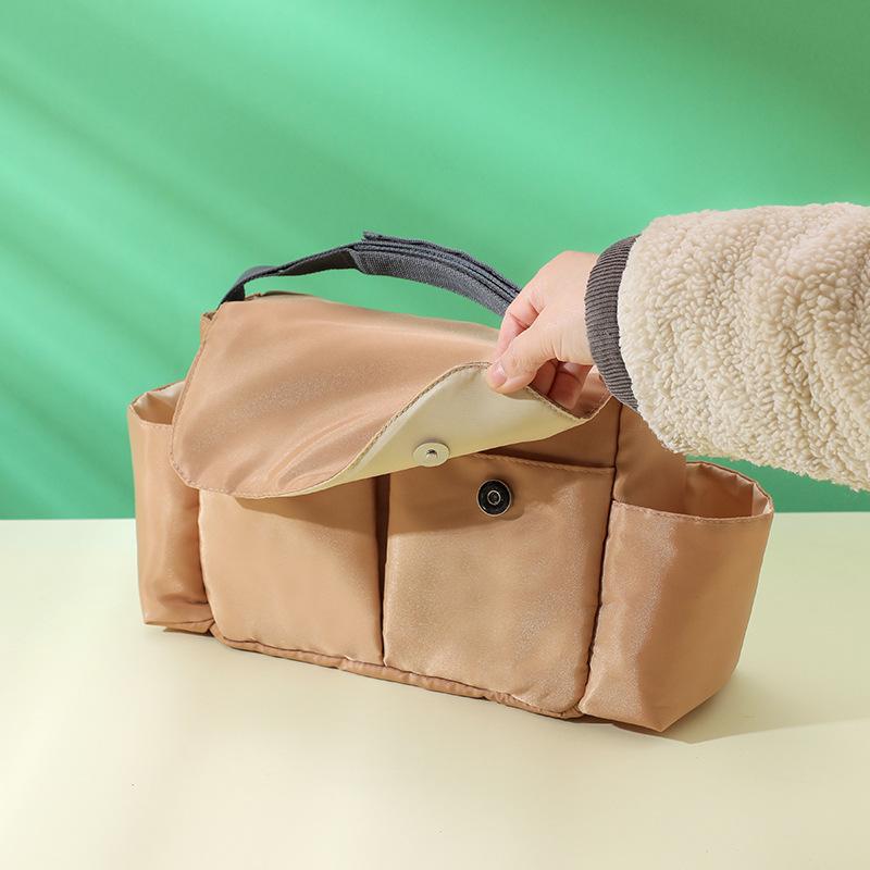 Waterproof Nylon Multifunctional Stroller Hanging Bag - Large Capacity Baby & Mom Storage Bag