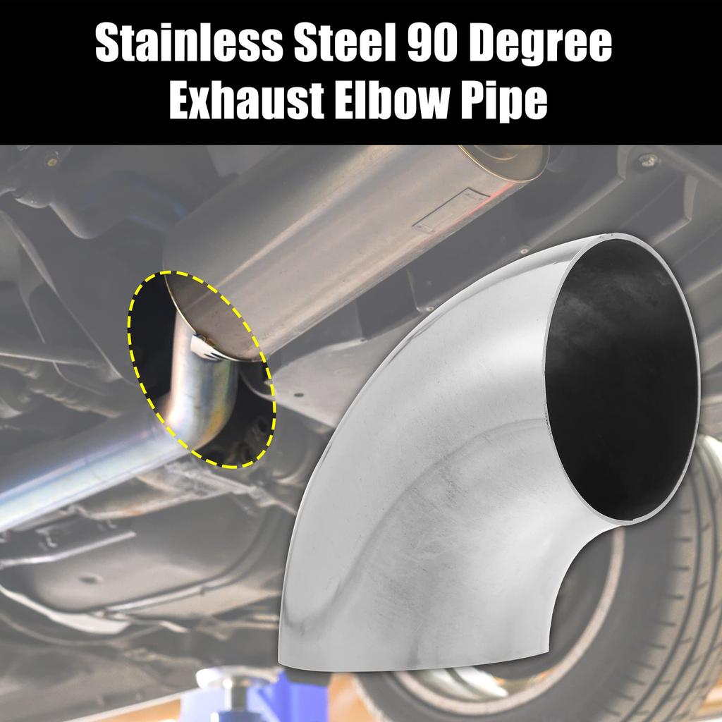uxcell 90 Degree Mandrel Bend Elbow, 3.0 inch (76 mm) Outer Diameter, SS304 Stainless