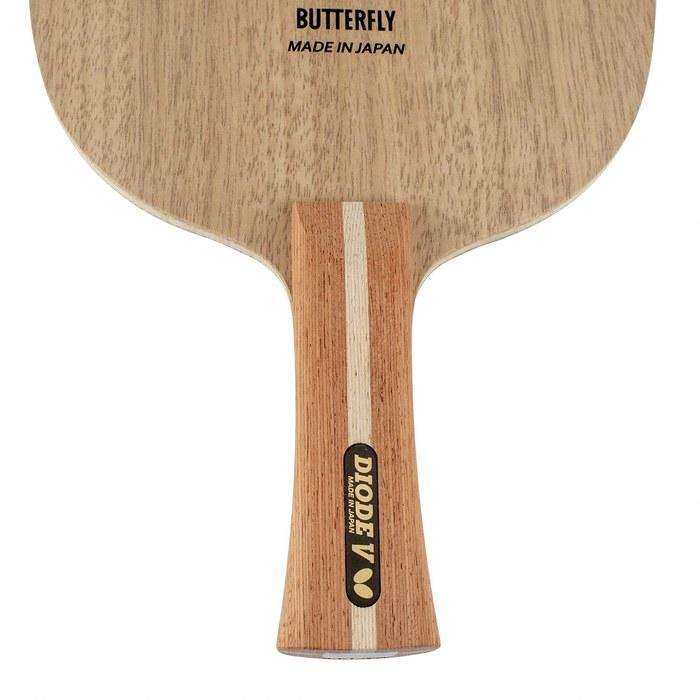 Butterfly Table Tennis Racket Diod V Shakehand for Cutting, 5-ply Flare, Large Ball Compatible 36961