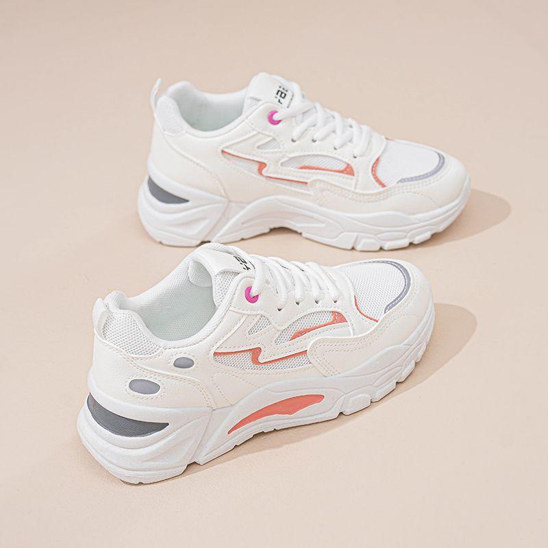 2025 spring women's shoes new breathable mesh shoes children's versatile platform sports shoes casual dad shoes women's trendy shoes