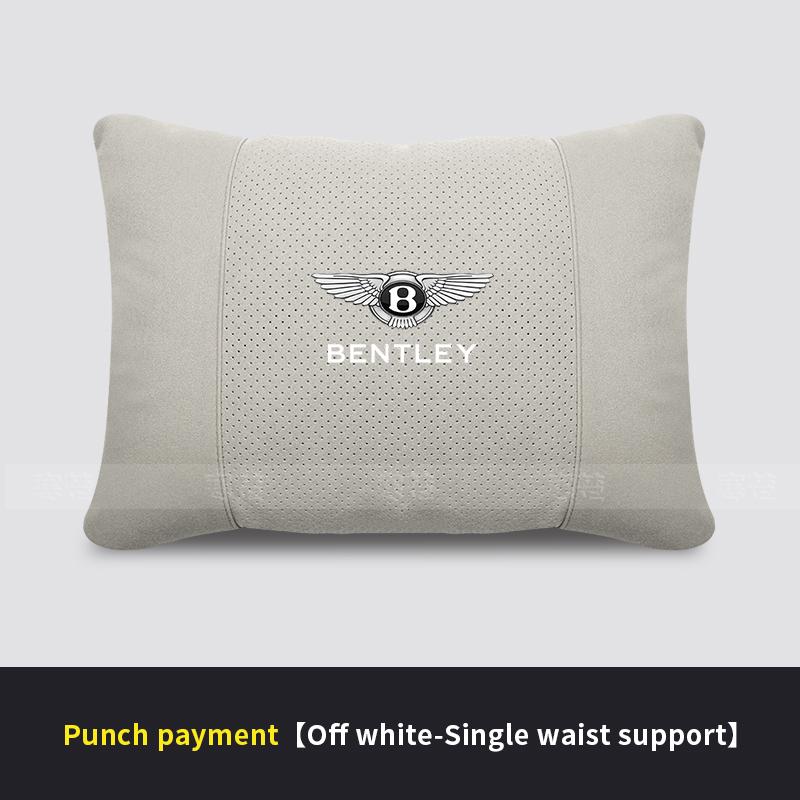 Car Headrest Neck Support Lumbar Cushion Soft Neck Pillow For Bentley Continental GT MULLINER Bentayga Flying Hurtling Spurlogo