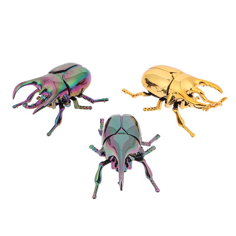 Wind Up Beetle Bionic Toys Creative Prankster Animated Insect Toy Model Beetle Children'S Battle Plastic Animals Wind Up Toy