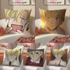 T-Tamaki S-Suoh Pillow Case Anti-dustmite Pillowcase Invisible Zipper Silky Sofa Cushion Cover