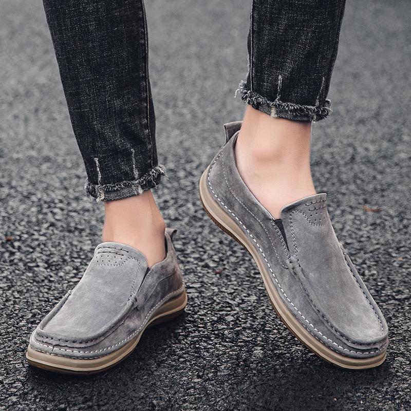 Fashion Stylish Hot-selling Men Loafers Casual Leather Man Handmade Sneakers Soft Sole Treking Footwear Moccasins Business Walking Flats