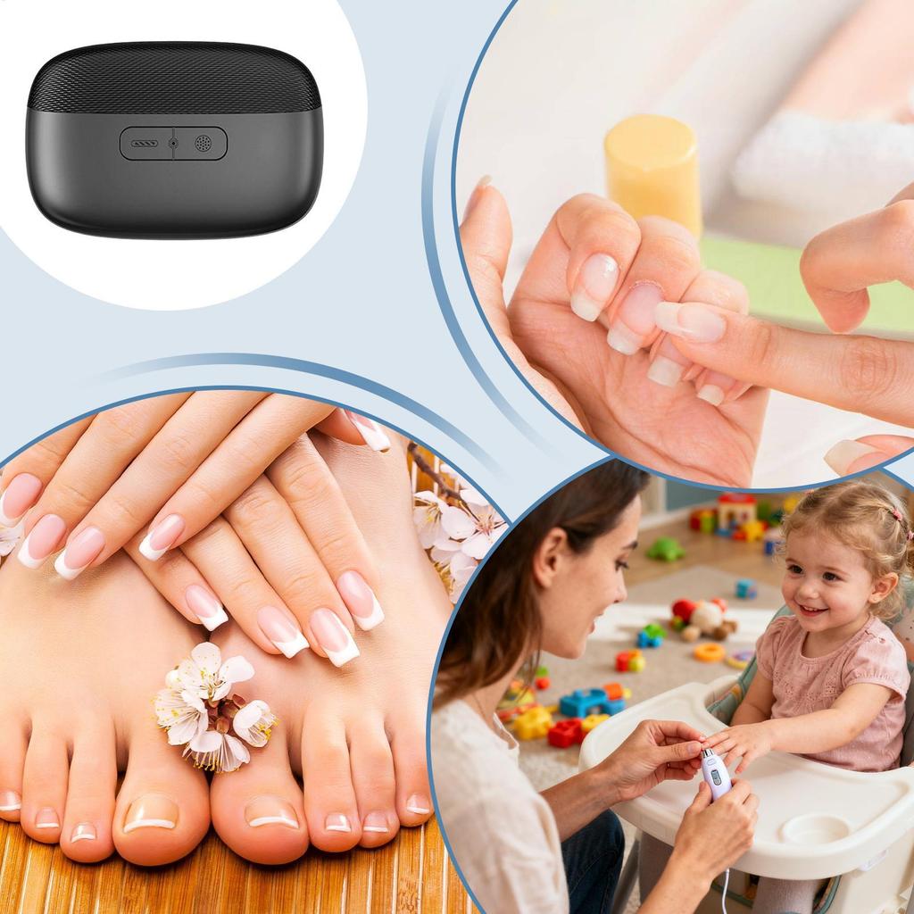 Electric Nail Clippers LED Light Rechargeable Fingernail Cutter Automatic Toenail Trimmer for Kids Adults Seniors Men Women Home