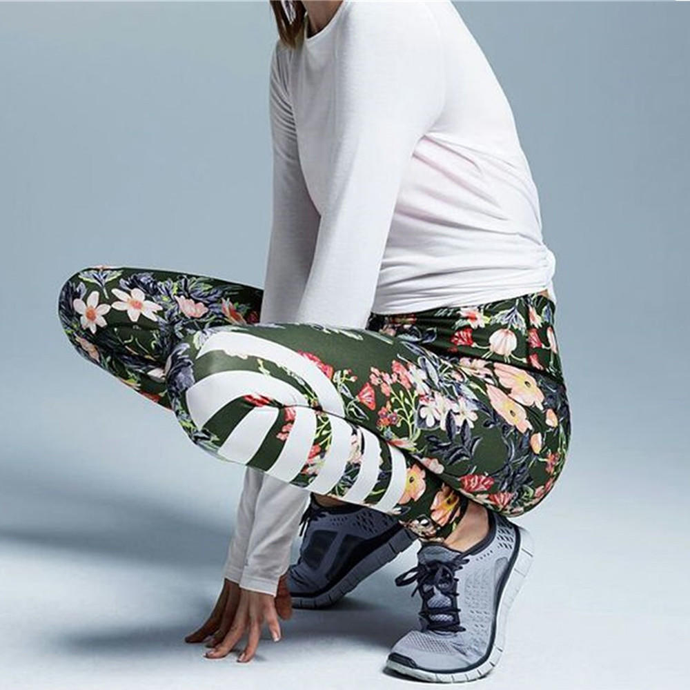 Buy Womens Floral Printed Yoga Workout 