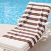 Striped Microfiber Bath Towel, Ultra Absorbent Quick Dry Towel, Lightweight Plush Towel for Beach Pool Travel And Daily Use