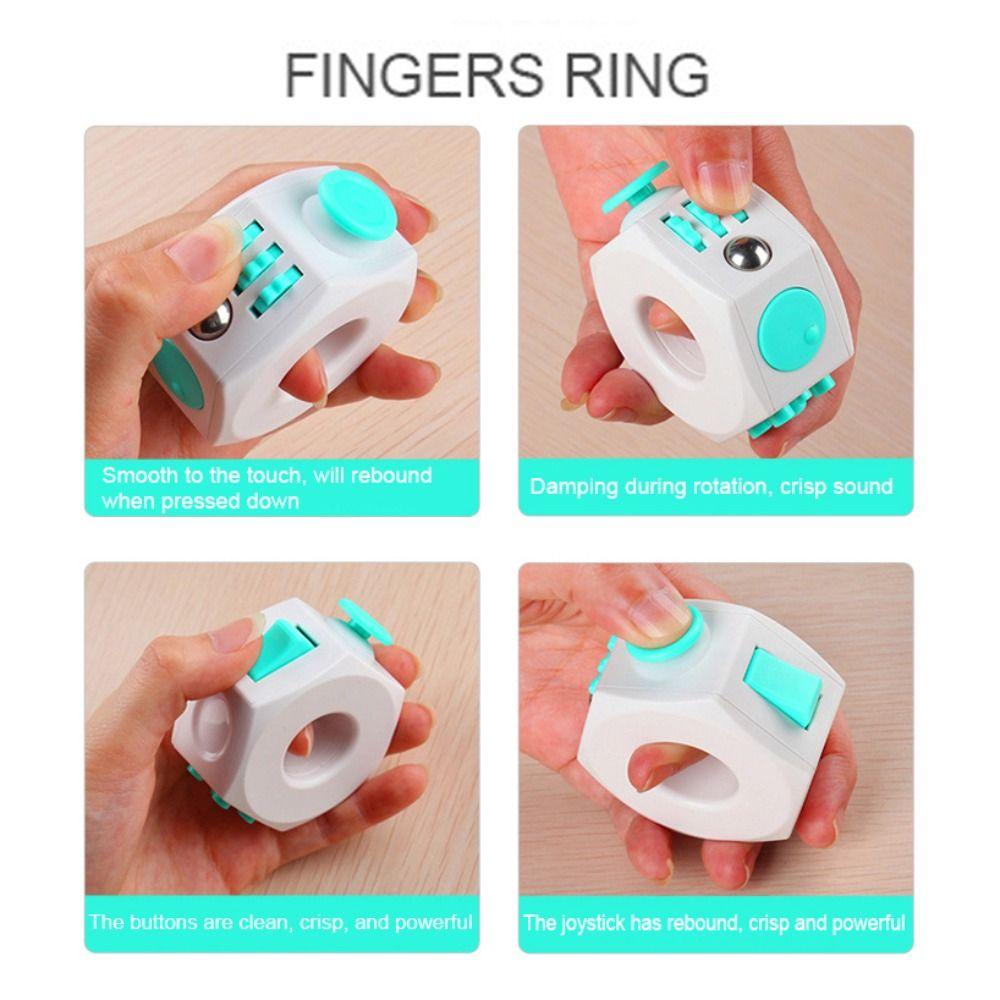 Multiple Gameplay Fidget Ring Plastic Hand Spinner Portable Relieving Gyroscope  Stress Relief