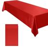 Satins Banquet Tablecloth 57 X 71 Inch Rectangular Draped Table Cover with Smooth Silky Fabric for Wedding Reception Decors