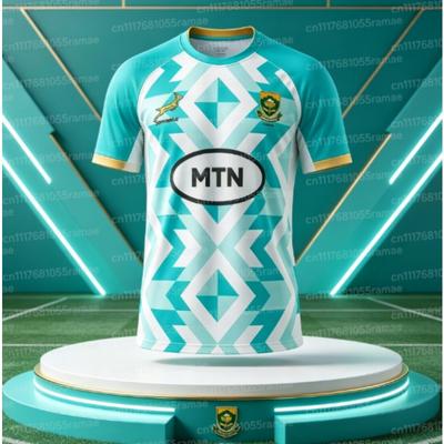 Sydafrika Springboks Rugbytröja Sportskjorta Springbok Landslag Fan Casual Träningstop Rugbyuniform FamiljMatchande