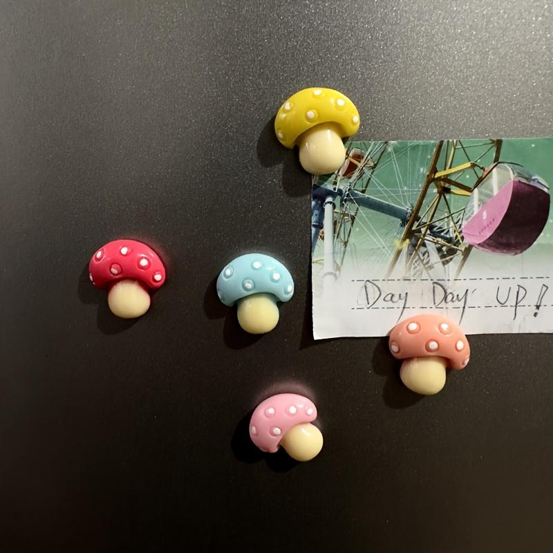 10pcs Refrigerator Magnets, Cute Cartoon Mushroom Fridge Magnets, Cute Decorative Magnets, Office Kitchen Magnets