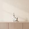 Cat Figurine Polka Dot Statue Decor Resin Cute for Tabletop, Bookshelf
