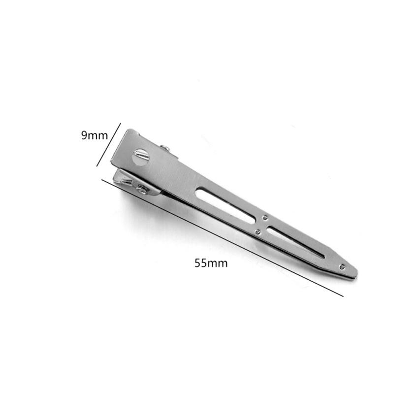 20pcs/lot Iron Salon Hairdressing Tools Hairpin Duck Mouth Shaped For DIY Hair Clips Base Jewelry Making Supplies