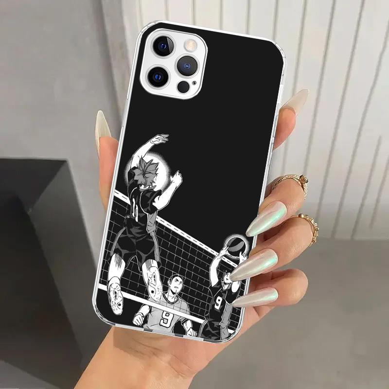 

Чехол для телефона Haikyuu Oya Volleyball Anime для Iphone 17 Air 16 15 Plus 14 13 Mini 12 11 Pro Max 16E 7 8 SE 2020 Мягкий Funda Принт S iPhone 16 Pro Max
