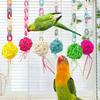 Tiras para Masticar para Loros Pájaro Periquito Mordisco Juguetes Molares Mascota Pájaro Jaula Colgable Juguete para Masticar Artículos para Aves Juguetes para Jaulas de Aves Suministros para Mascotas