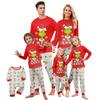 Pigiama Carino Set Famiglia Stampa, Abbigliamento da Casa, Set Famiglia Top a Maniche Lunghe Pantaloni