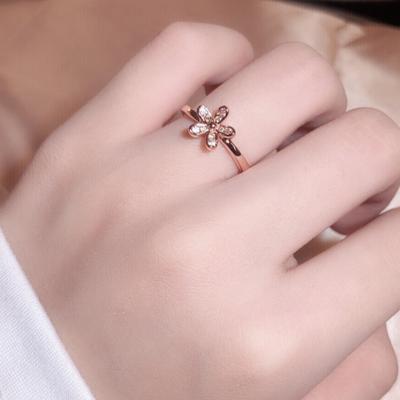 Bijuterii europene și americane Inel mic Daisy Rose Gold Inel Personalitate Coadă