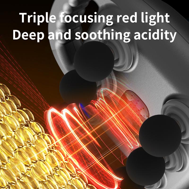 Sechs Köpfe Faszienpistole 9 Modi Professioneller Taille Rücken Arme Körper Entspannung Massagegerät Kabellose Vibration Muskelmassagepistole