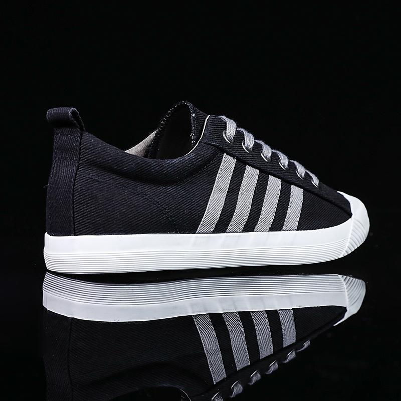 Мужская всесезонная парусиновая вулканизированная повседневная обувь в стиле ретро — фото 8