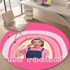 1pc Ms Rachel3 Design Printed Area Round Carpet for Bedroom Living Room Home Decor Rugs Mat Non Slip Mat Rug for Bedside