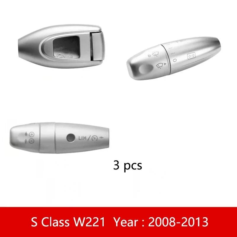 Car styling Wiper Shift lever Cruise sequins Cover trim frame stickers for Mercedes Benz C E S Class W204 W212 W221 Accessories
