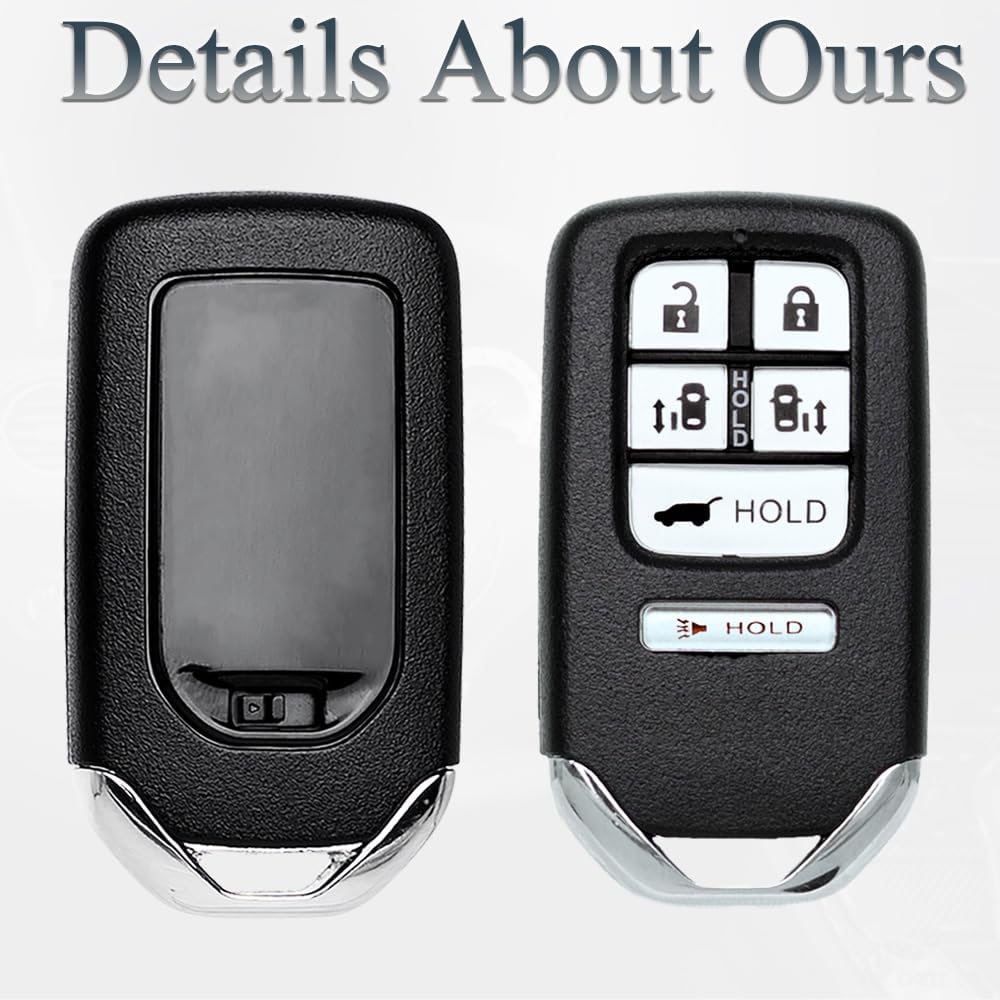Key Fob Keyless Entry Fits for 2014 2015 2016 2017 Honda Odyssey EXL Touring Remote Control Proximity Smart Key Replacement KR5V1X 72147-TK8-A61 6