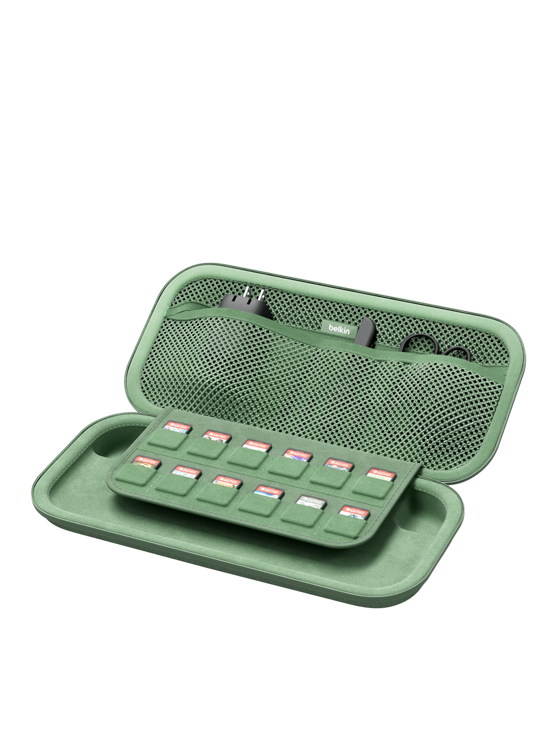 

Дорожный чехол Belkin для Switch Чехол для хранения большой вместимости для переноски и защиты ENA002qcSE 2, Аксессуары, Зеленый,