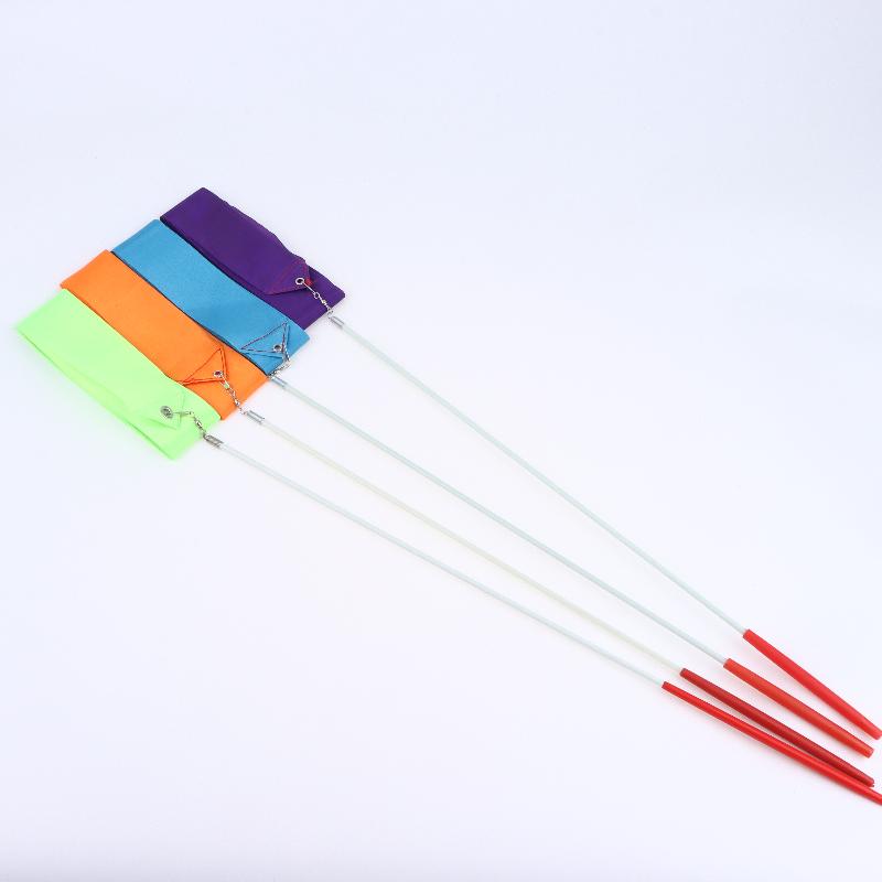 4M Artistic Gymnastics Ribbon With Rod Colorful Children Dance Ribbon Toys Outdoor Sports Toys Performance Props Kids Gifts